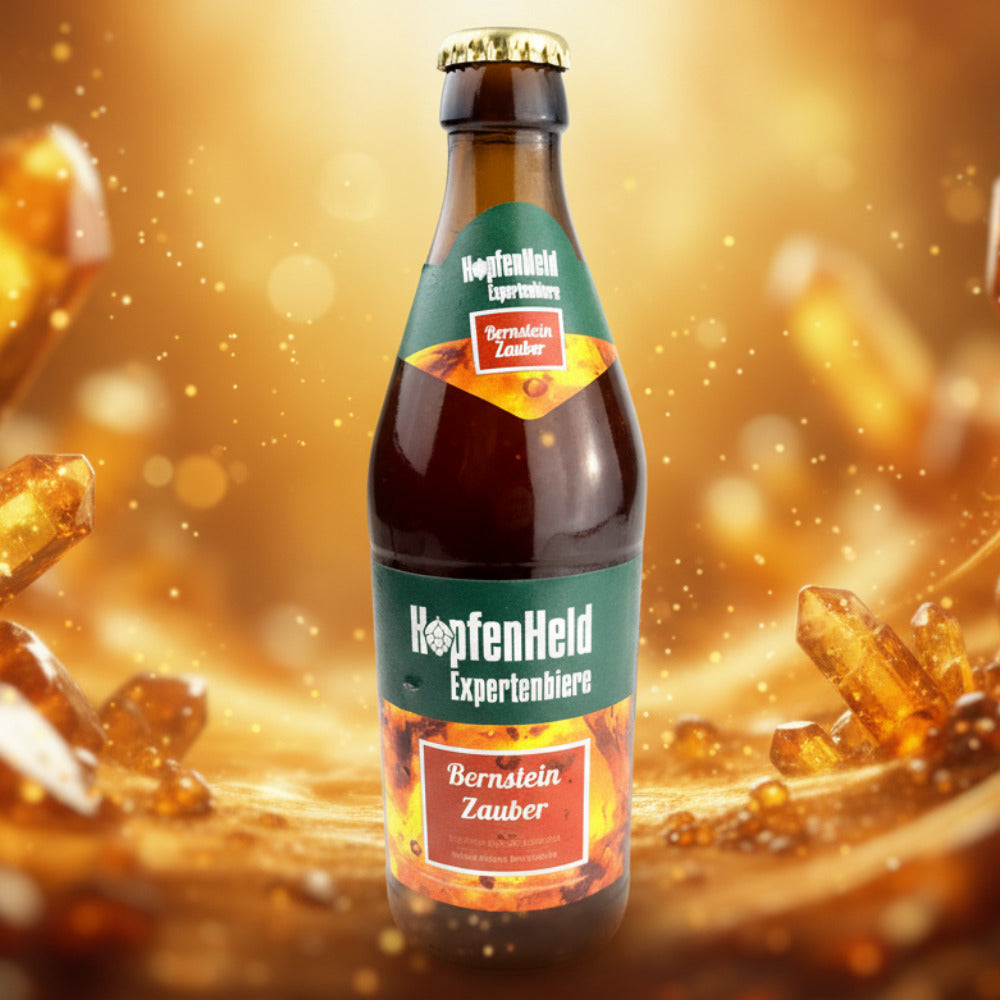 Hopfenheld Expertenbiere Bernstein Zauber Weißbier 0,5L - Premium Craft Weizenbier