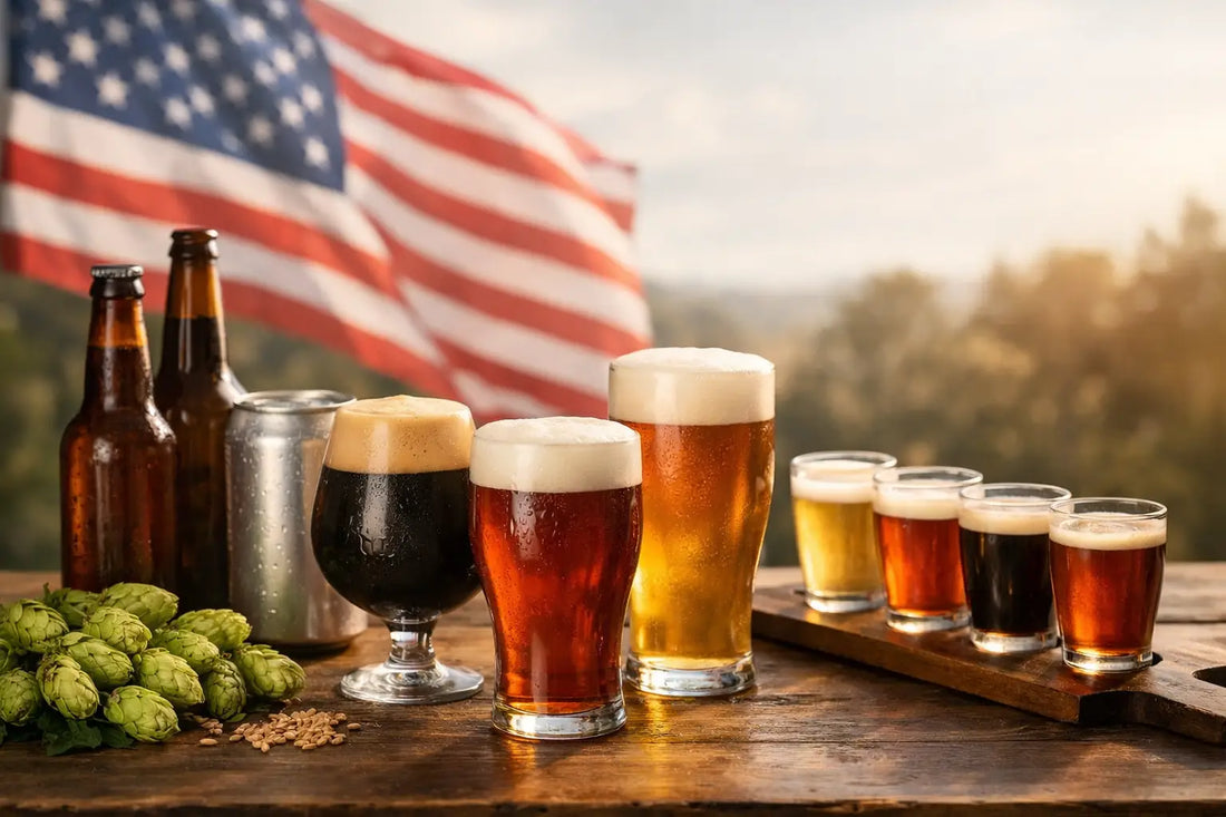 Craft Beer aus USA: Stile, Geschmack, Auswahl
