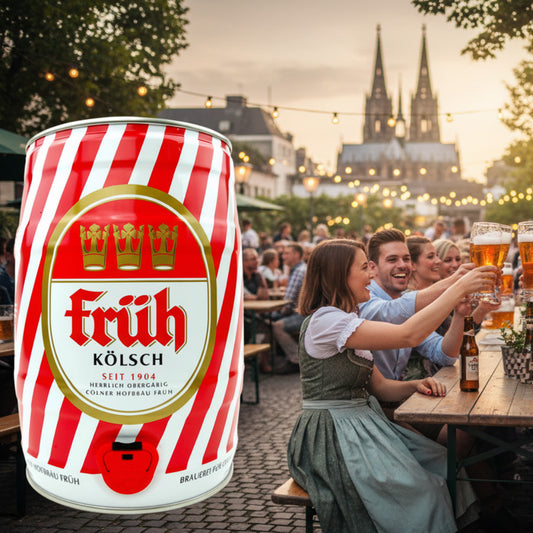 Früh Kölsch 5,0L Fass mit Zapfhahn kaufen | Premium Partyfass