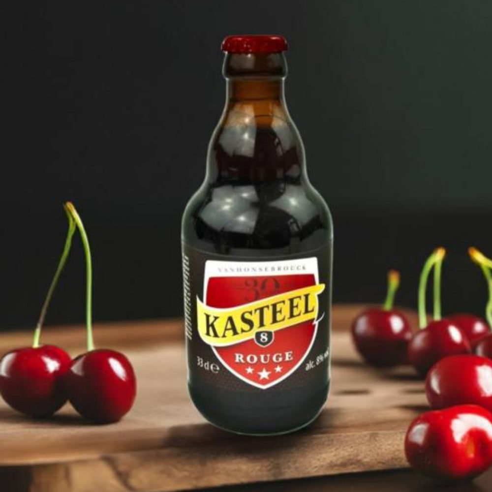 Kasteel Rouge 0,33L – Belgisches Fruchtbier mit Kirschen | Starkbier 8%