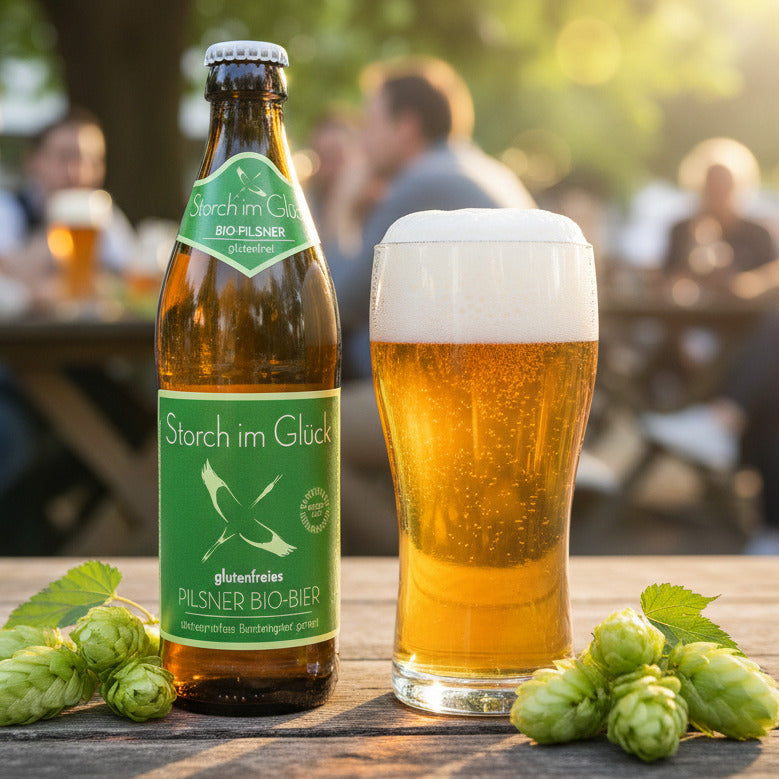 Schleicher Storch im Glück glutenfreies Pilsner Bio-Bier 0,5L
