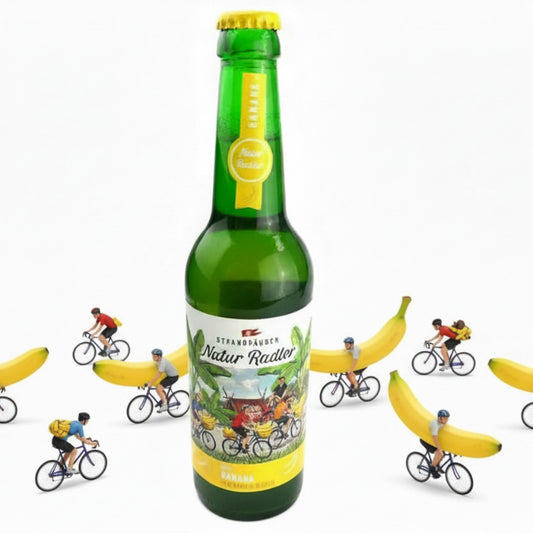 Strandräuber Natur Radler Banane 0,5L - Erfrischendes Weizen-Radler