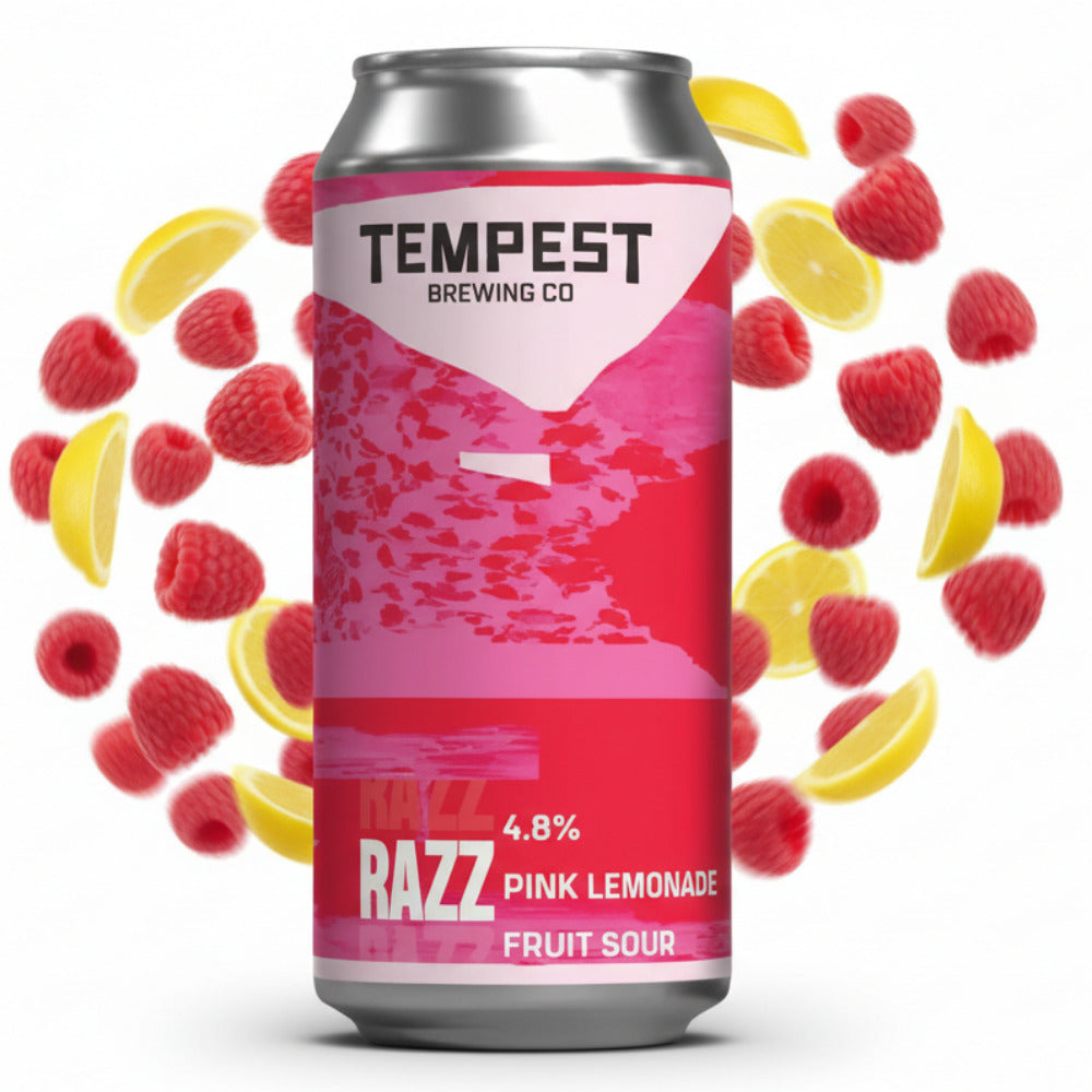 Tempest Razz Pink Lemonade Sour 0,44L - Bière artisanale fruitée d'Écosse